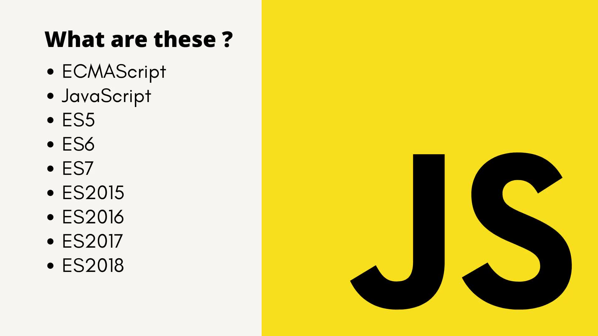 Class 1: What is JavaScript , EcmaScript, ES5, ES6, ES2015 [History of Js]