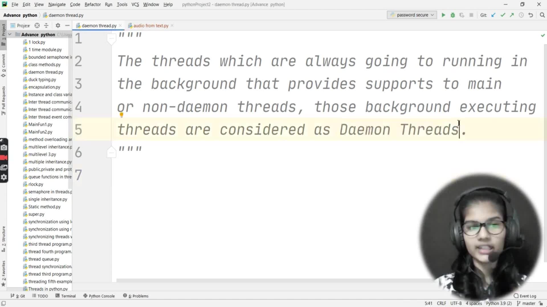 Part 49 | Daemon and non-daemon threads in python | ML Tutorial |ML for ...