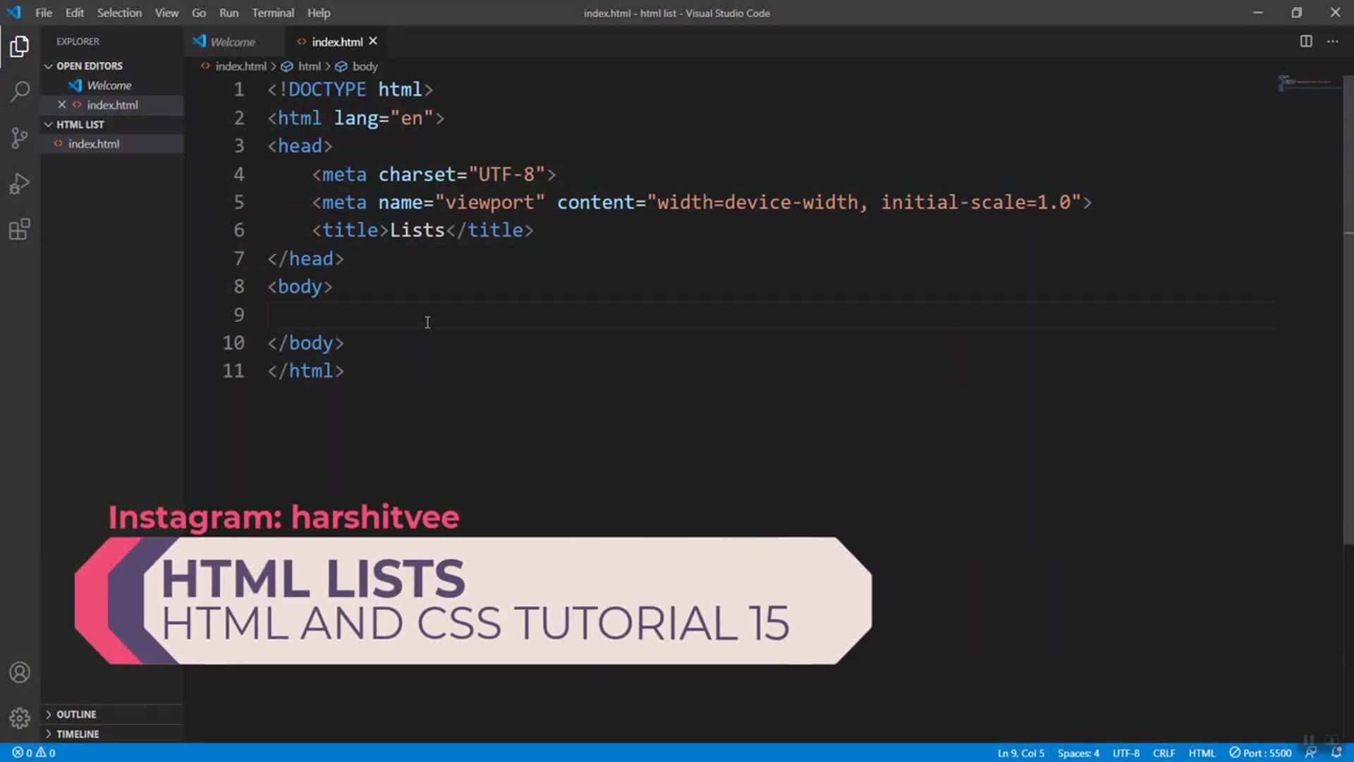 Class 17 - HTML list (HTML and CSS tutorial 15)
